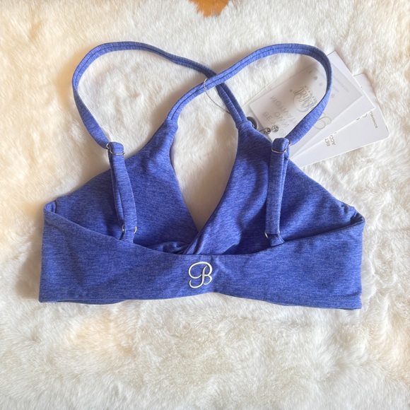 Bombshell Sportswear Twist Mini Bra, Violet Blue - Picture 9 of 9
